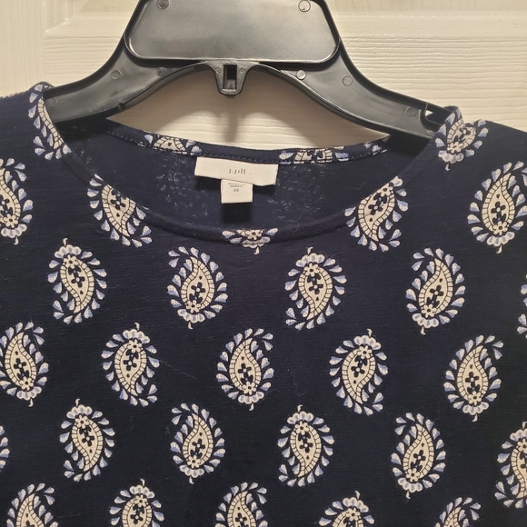 J. Jill Elliptical flounced paisley dress size XS - Picture 5 of 10